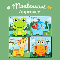 Totly™ Montessori Wooden Puzzle Set for Toddlers